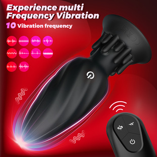 Small Mushroom Anal Plug 10-Frequency Remote Control Rotating Vibration Backcourt  Backcourt Massage Masturbation for Men and Women 70/Piece