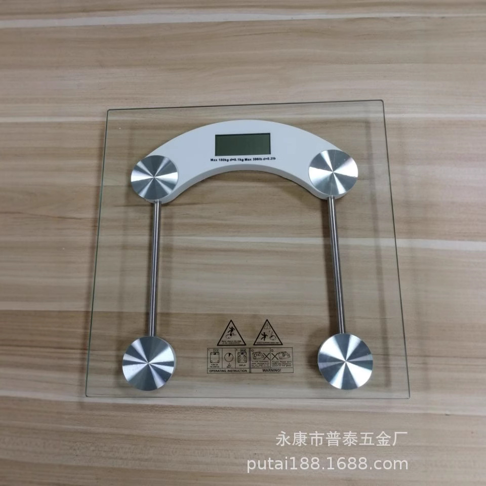 Suministro directo de fábrica Escala electrónica del cuerpo 33cm vidrio templado escala de peso Escala de Salud del hogar escala de peso electrónica