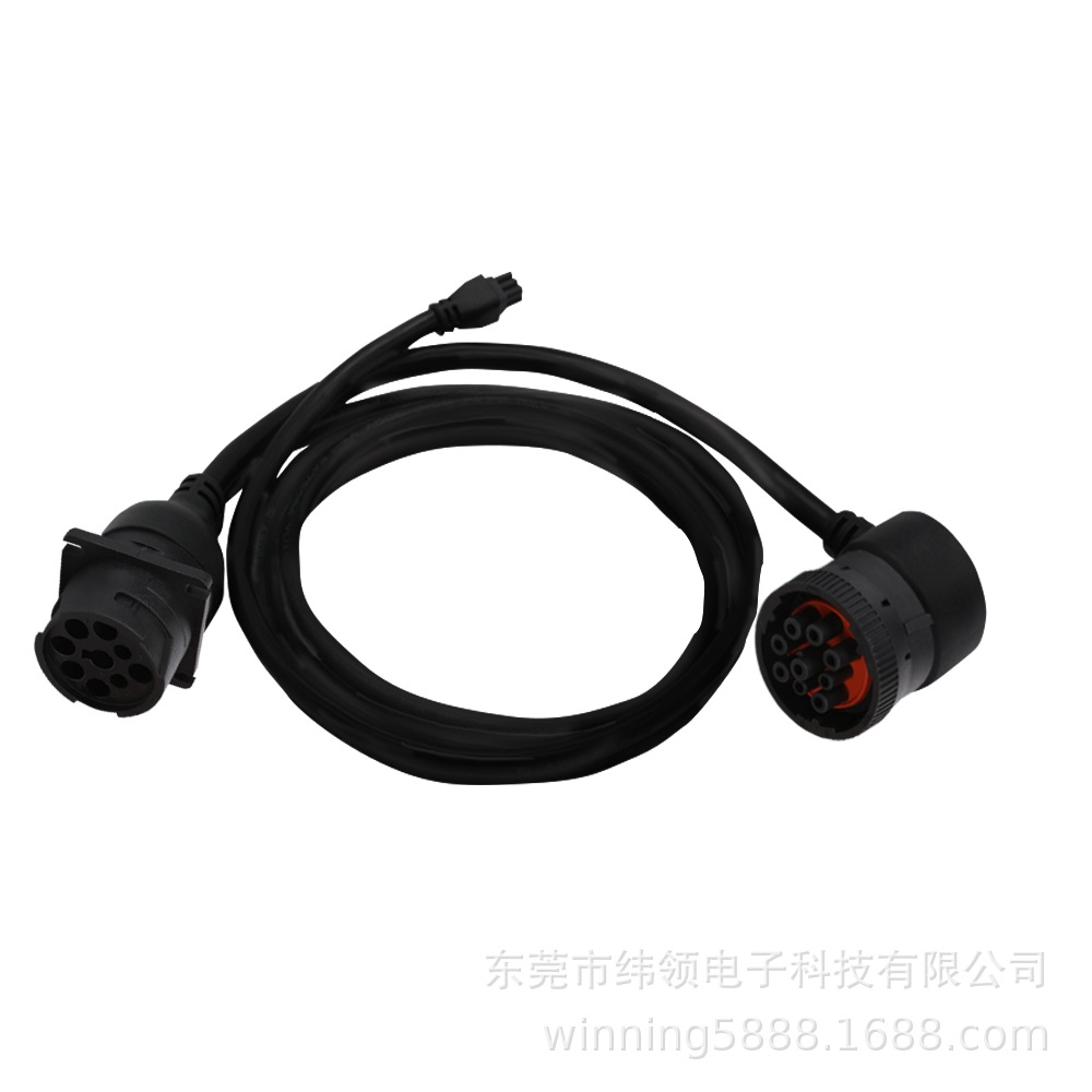 Y形J1939 Can总线电缆3欧姆最大接触电阻长度按需制作