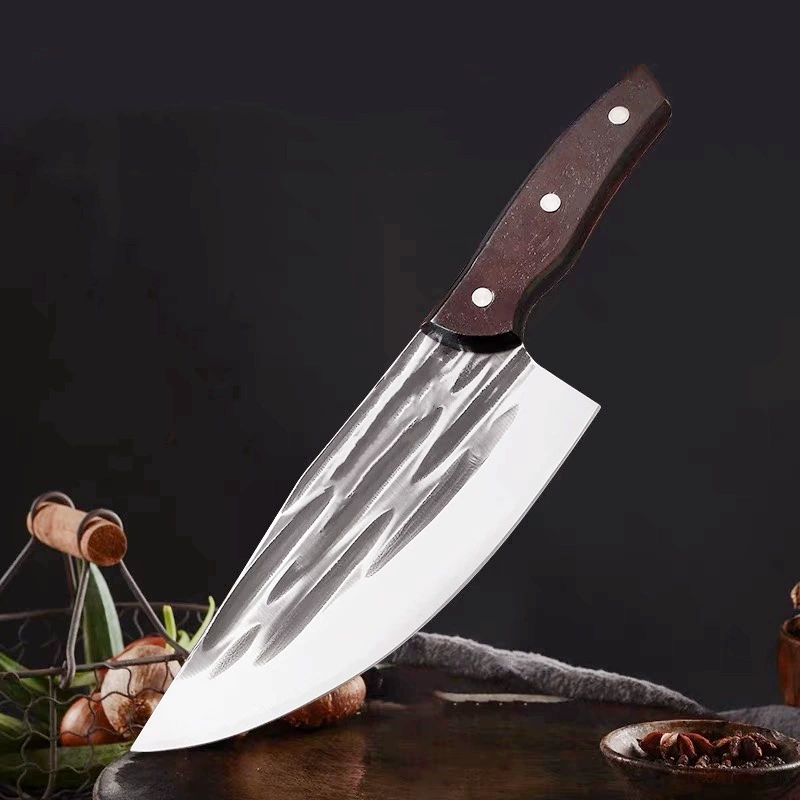 Боевой нож для ковки свинины, разделка свинины, разделка мяса, кухонный нож для убоя скота, нарезка лезвия, супербыстрый мясной киоск продает нож для мяса
