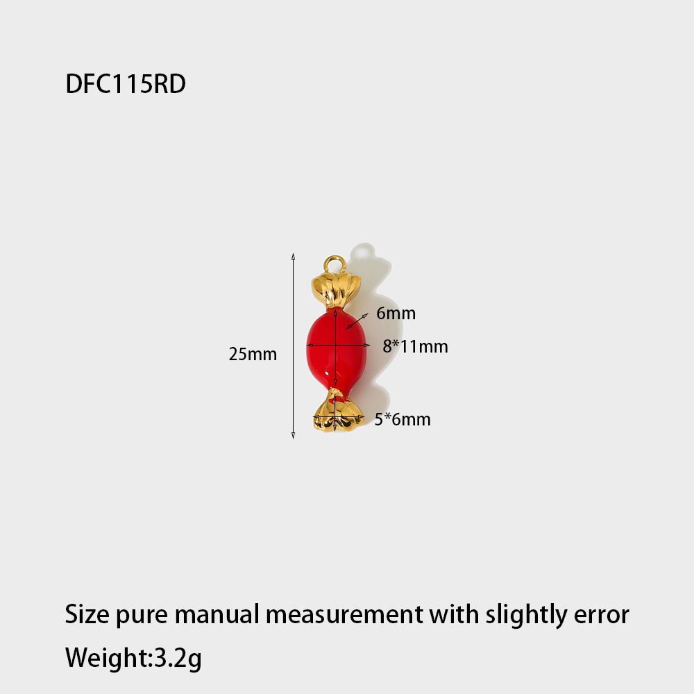 5g Weight 0.03µm Gold Plating Thickness PVD Coated Gold Plating Process Pendant Jewelry Making Type 8*25mm Jewelry Making Size 18K Real Gold Plated Plating Material 1 Piece Quantity 304 Stainless Steel Material Moon, Candy, Giraffe Pattern IG Style Style Enamel Craft 1 Piece 8*25mm 304 Stainless Steel Moon Candy Giraffe Pendant 3