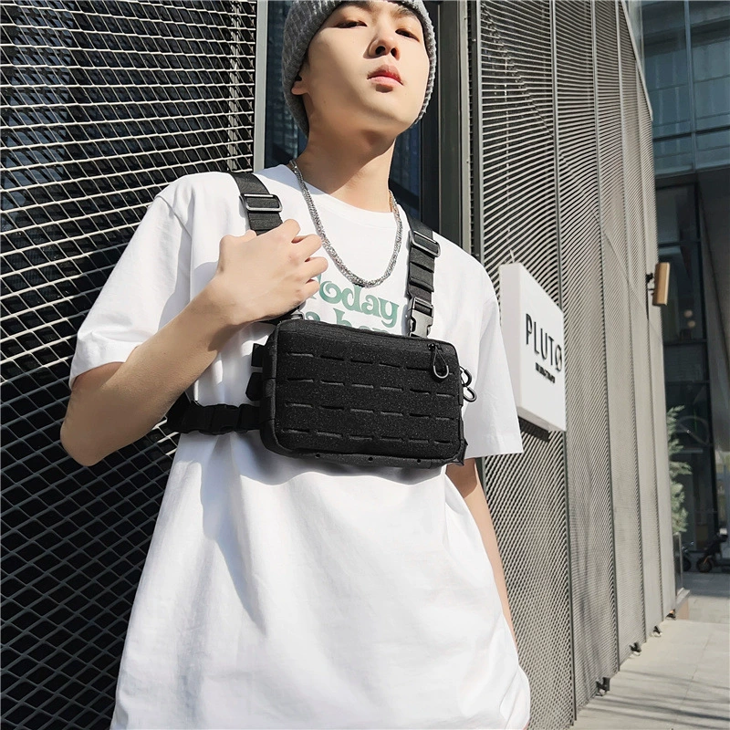 Трендовая сумка на грудь, нагрудная сумка, универсальный тактический жилет, носится через плечо