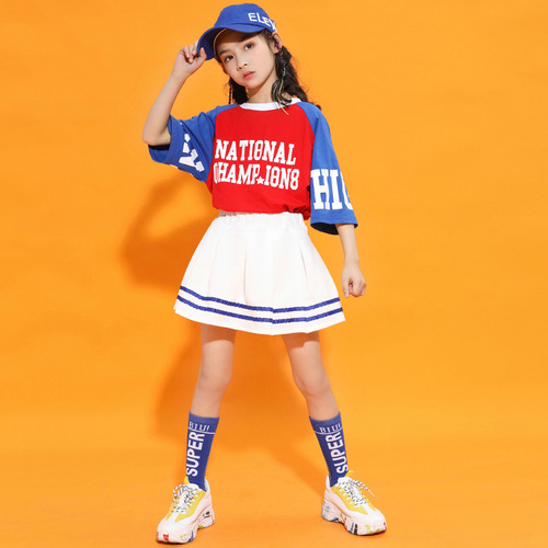 Children's performance clothing, hip-hop suits, national trend boys' hip-hop clothing, girls' clothing, sports games costumes, cheerleading children's clothing