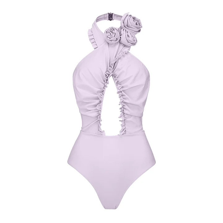 Femmes Élégant Couleur Unie Ensemble 2 Pièces Une Seule Pièce Maillots De Bain display picture 6