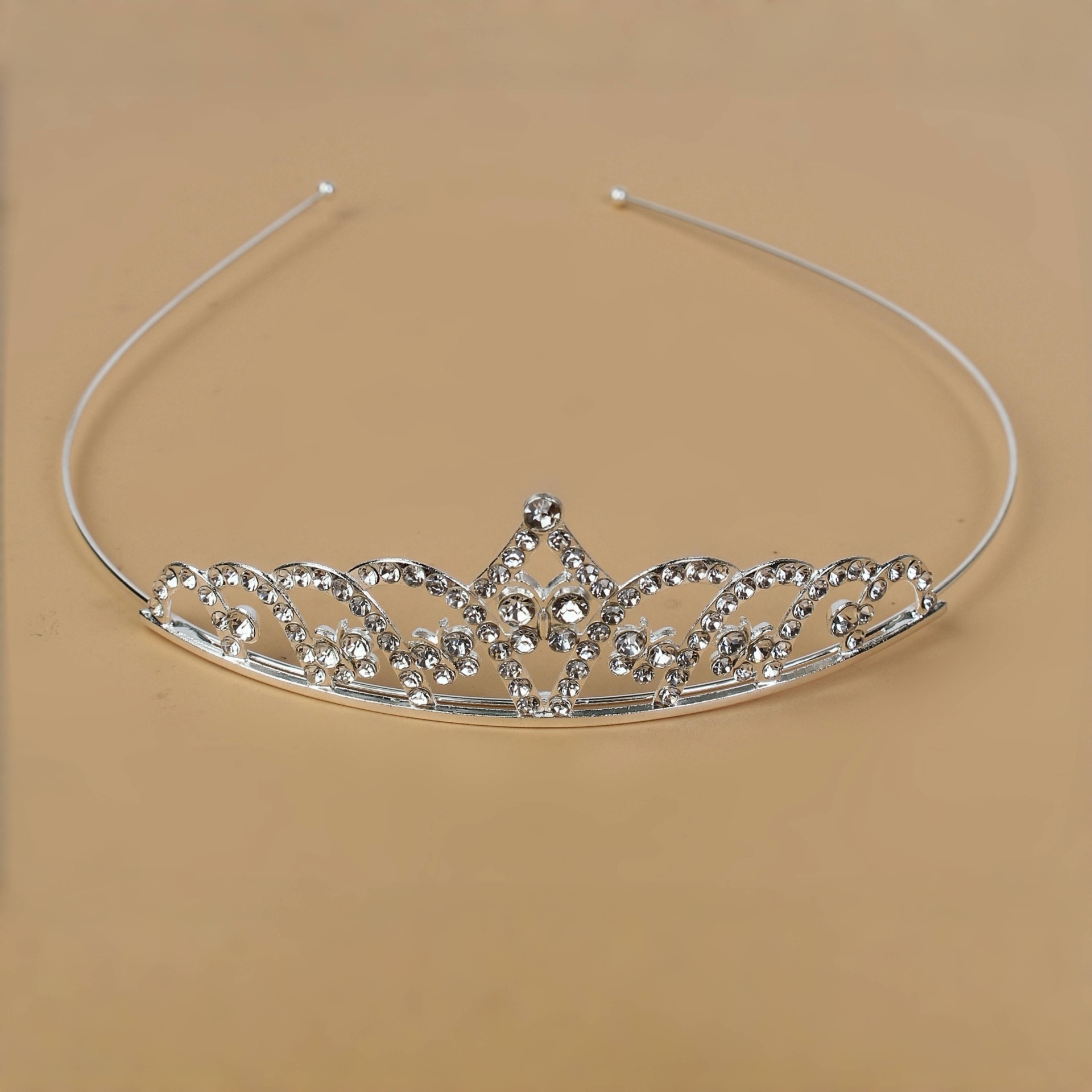 Princesa de cristal coreana corona de novia diamante de cristal anillo de cabello estudio de fotos accesorios para el cabello vestido de boda