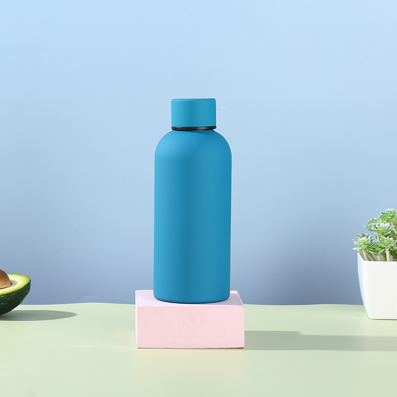 304 botella de coque de acero inoxidable taza de vacío pintura de goma deportes al aire libre hervidor de agua engrosada de doble capa taza de agua al por mayor