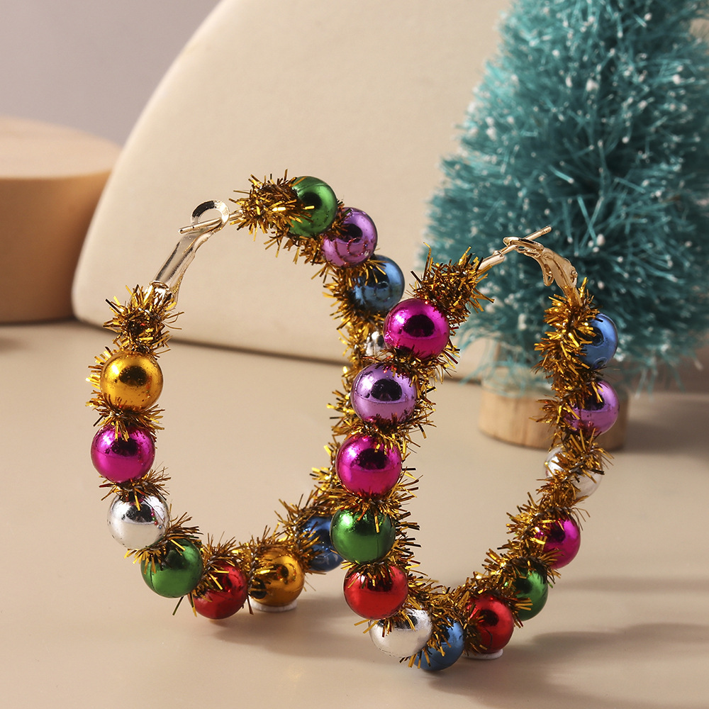 13g Weight Alloy Ear Needle Material Earrings Classification 1 Pair Quantity Holiday, Festival Occasion Plastic Material Christmas Festival Christmas Tree, Santa Claus Pattern Women's Gender Cute, Classic Style Style 1 Pair Christmas Cute Classic Style Christmas Tree Santa Claus Plastic Earrings 14