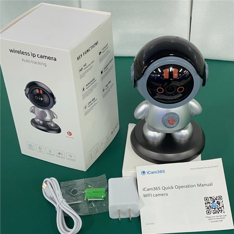 ロボットワンクリック通話ワイヤレス監視カメラホームスマートWIFI HDビデオ通話カメラ|undefined
