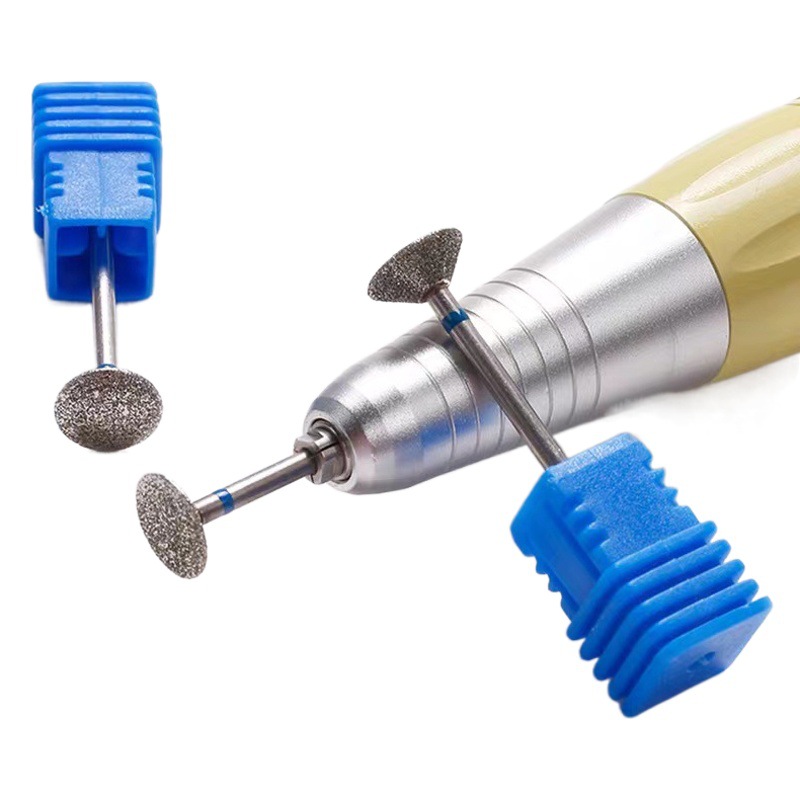 Clavo diamante cabeza de molienda volador platillo en forma de diamante pulido pie eliminación de callos peeling pulido manicura herramienta de pulido
