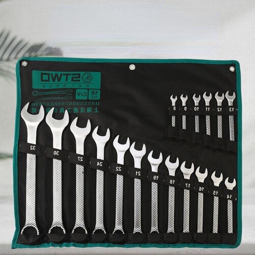 Full set of wrenches, double-headed opening, plum blossom dual-purpose blind eye set, fork mouth, dead mouth, independent station manufacturer, Amazon