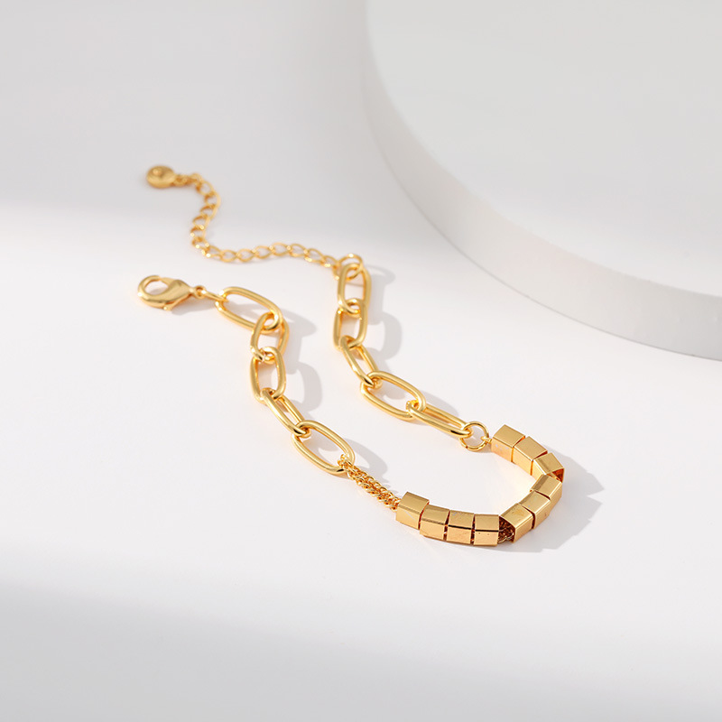 Lady Geometric Copper Plating Bracelets 1 Piece