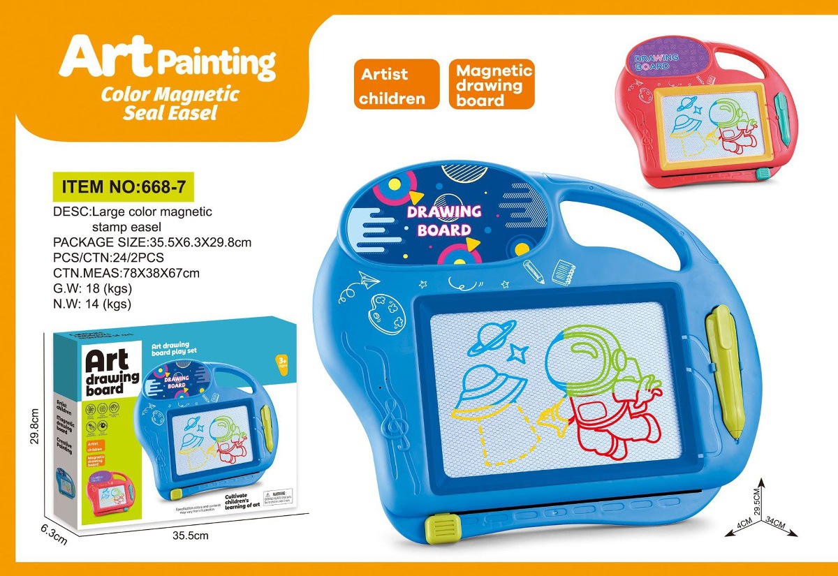 Puzzle infantil transfronterizo magnético tablero de dibujo de color borrable tablero de graffiti magnético de color escritura tablero de aprendizaje juguete