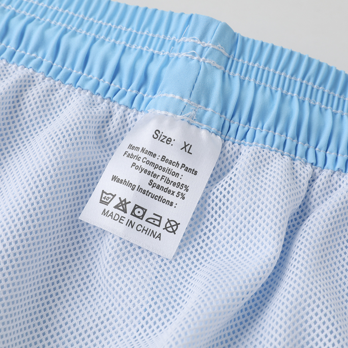 Pantalones de playa de hombre transfronterizos impresión de color gradiente tela elástica doble capa anti-avergonzamiento natación rápida secado deportivo pantalones cortos casuales