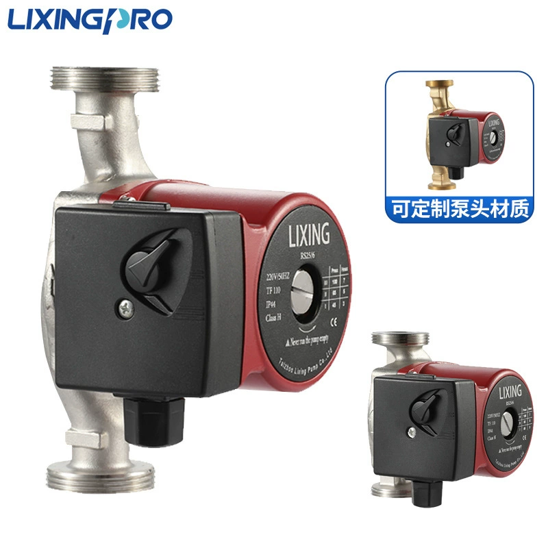 LPS25-60 насосная головка из нержавеющей стали трехступенчатый регулирующий скорость экранированный насос с циркуляцией горячей и холодной воды ультра-тихий домашний бустовой насос