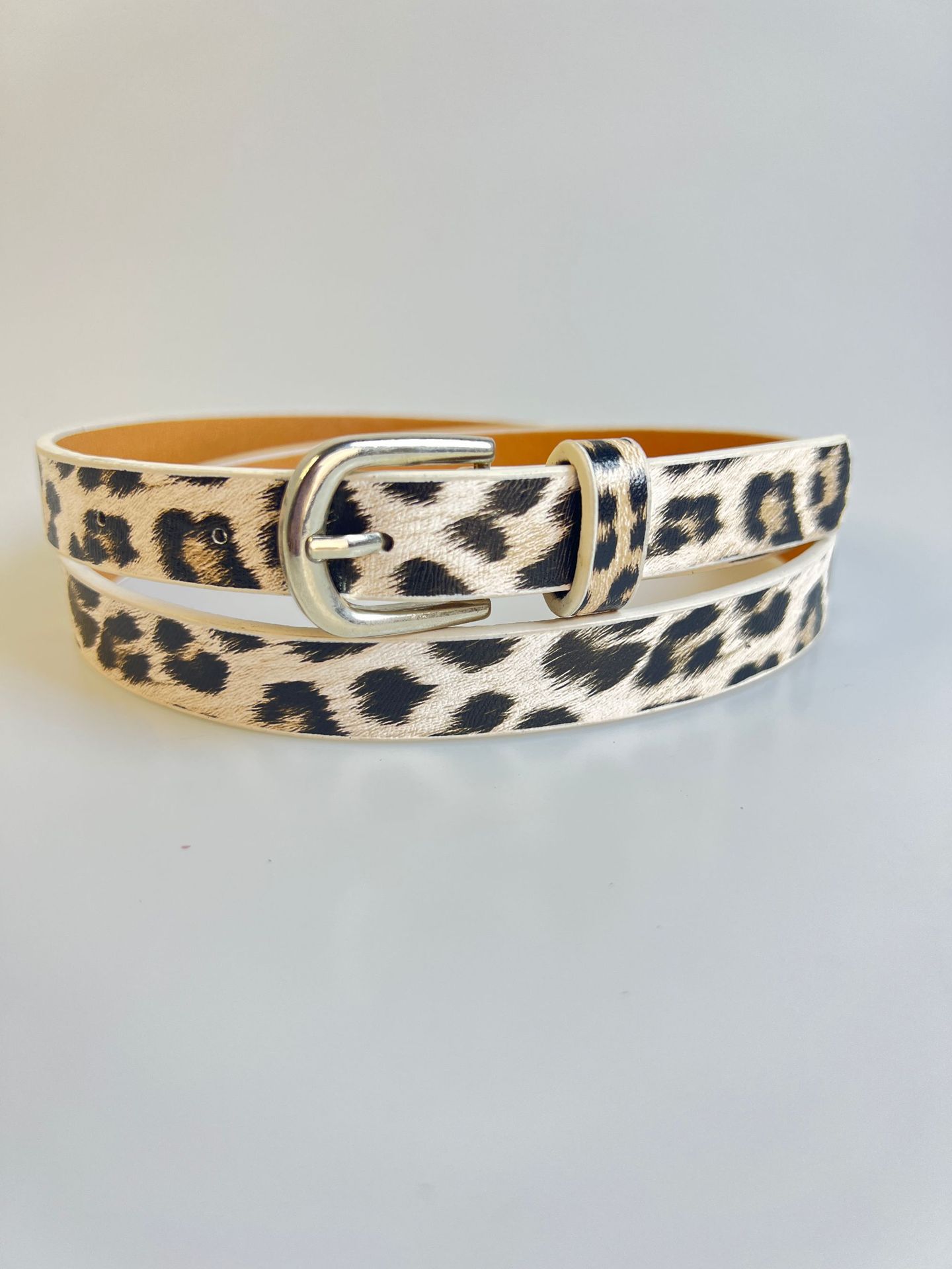 54g Weight Belt Classification 1 Piece Quantity Holiday, Daily Occasion Vacation Simple Style Leopard Imitation Leather Alloy Patent Leather Women's Leather Belts