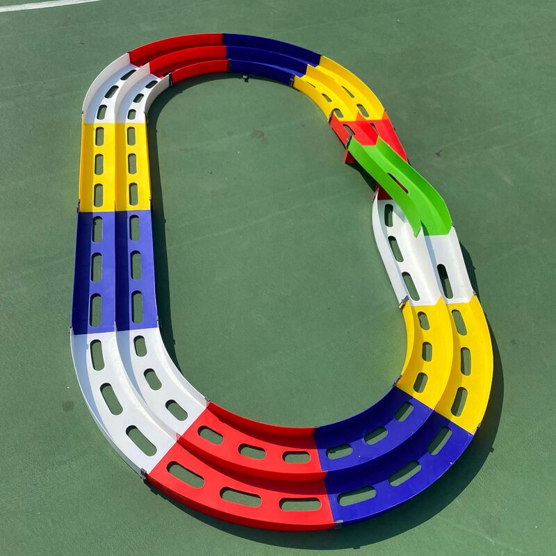 Science and Education Electric Motor Four-Wheel Drive Vehicle Track Double-Track Flyover Bridge Conversion Track Race Track 11cm Track Wholesale