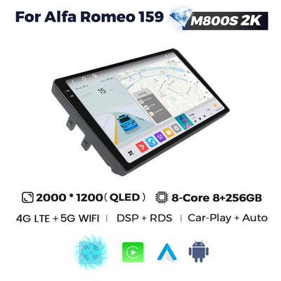 DVD Navigation Alfa Romeo Android - m800s-2k-8256-eight-cores-full-network