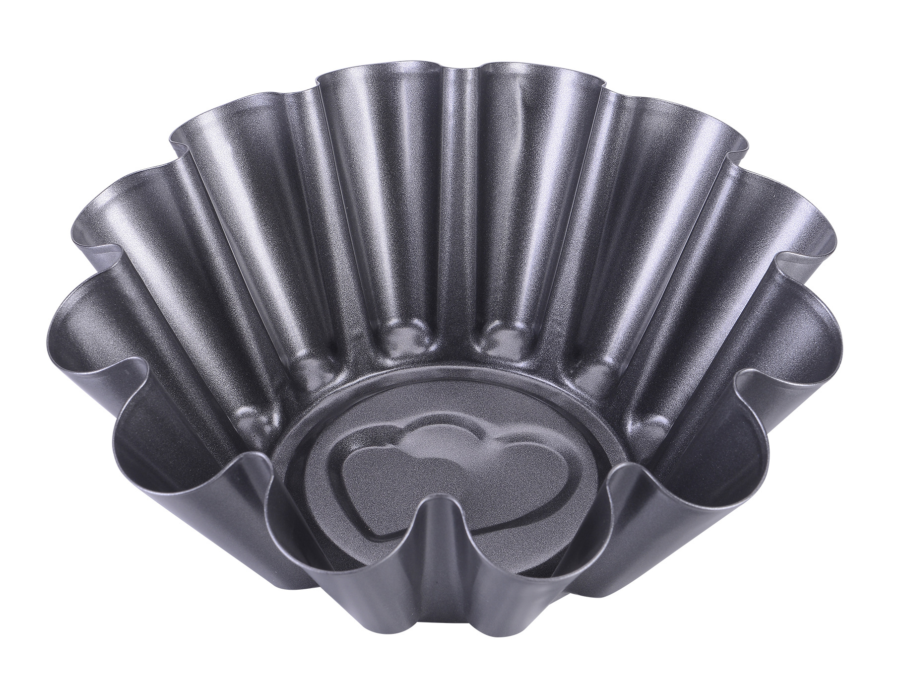 Factory direct supply baking tools non-stick carbon steel baking tray chrysanthemum egg tart DIY baking cake mold can be printed