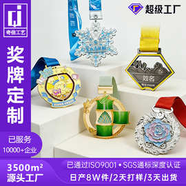 金属奖状奖牌定制马拉松跑步挂牌周年庆烤漆文创纪念牌小礼品奖牌