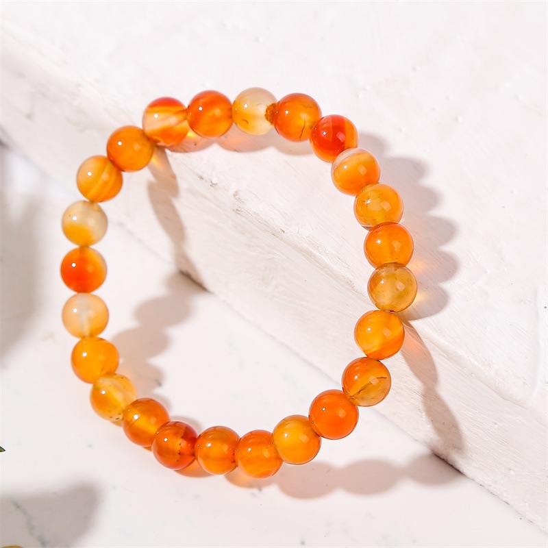 Agate fashionable organic rosary with round beads for yoga natural…