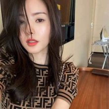 大牌同款夏季新款针织衫短袖女修身百搭薄款打底t恤ins潮上衣T恤