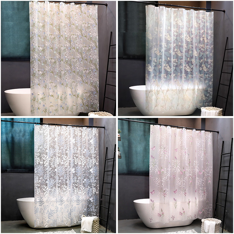 Waterproof thickened shower curtain EVA bathroom waterproof curtain bathroom waterproof curtain balcony partition curtain spot wholesale