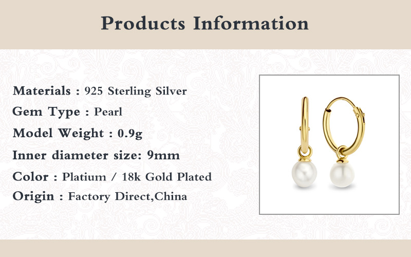 1 Pair Fashion Geometric Sterling Silver Inlay Pearl Zircon Drop Earrings display picture 2