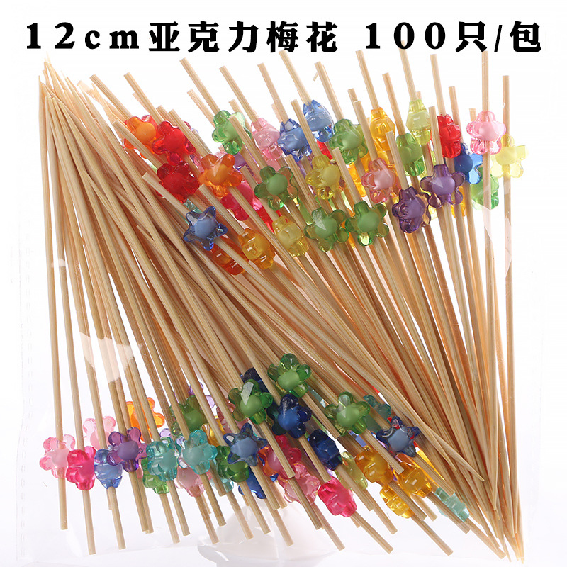 Fruit stick desechable flor stick