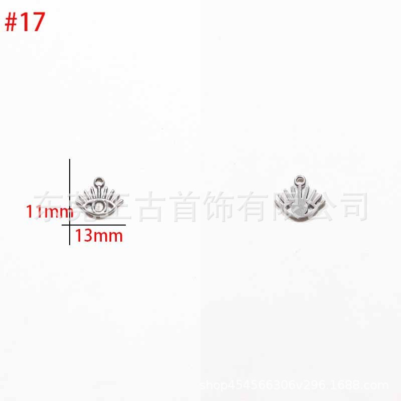 クロスボーダー悪魔の目ペンダントステンレス鋼 diy アクセサリーネックレスキーホルダーペンダントアイドリップオイルアクセサリーメーカー|undefined
