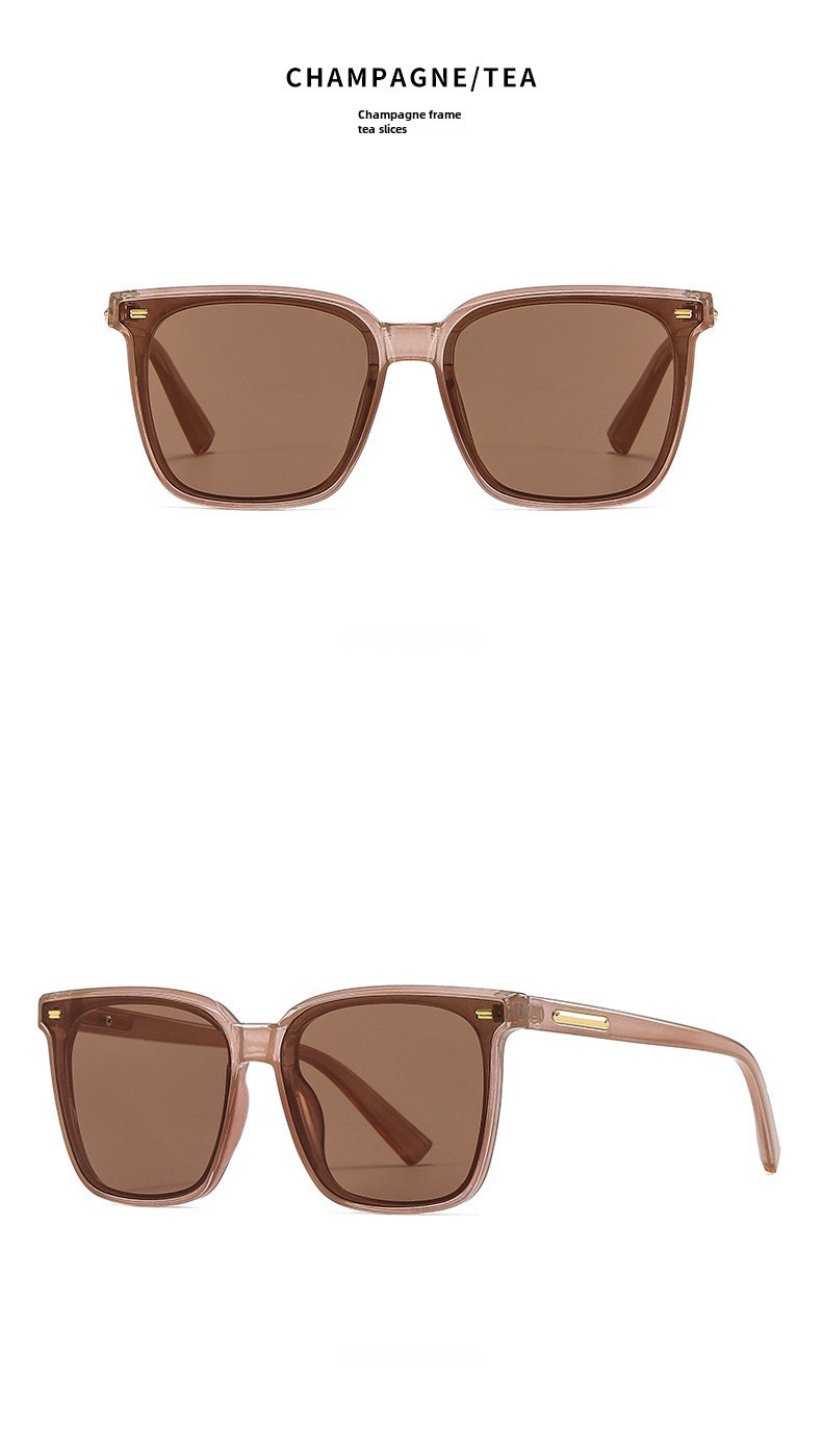 Lunettes de soleil chaudes en direct sur Internet, photographie de rue de célébrités, visage uni, lunettes de soleil anti-UV avancées pour hommes et femmes gm_voghion.com