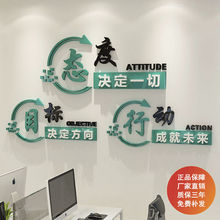 办公室励志标语墙贴公司企业文化墙会议室背景墙团队激励立体贴画