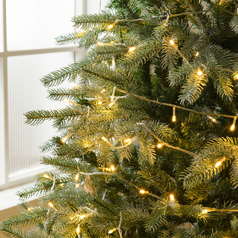 Árbol de Navidad de lujo con pulverización de polvo blanco y de colores, 1,8 metros, gran decoración para centros comerciales, hoteles y escaparates.