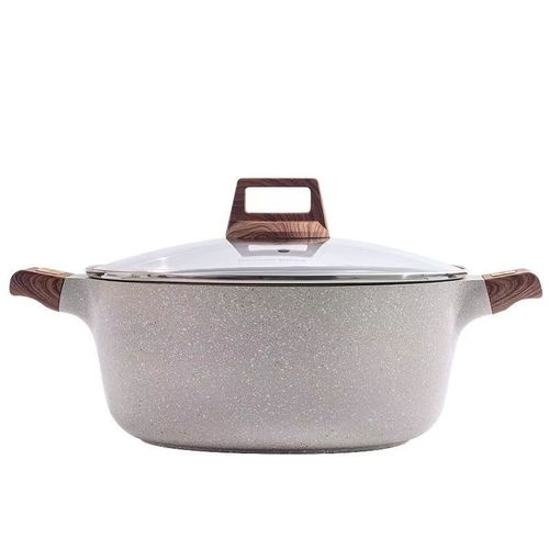 Medical stone soup pot non-stick pot household binaural stew pot soup cooking noodle pot die-cast pot induction cooker open flame universal
