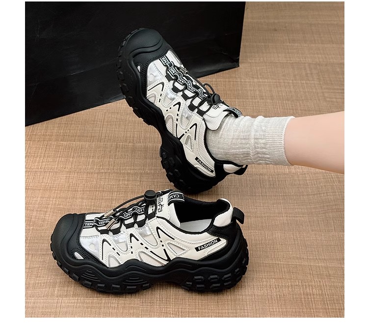 Modele noi de încălțăminte pentru femei cu tocuri cu platformă și talpă groasă care sporesc înălțimea și pantofi cu șireturi pentru mărimi mari_voghion.com