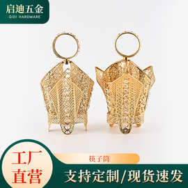 复古轻奢精美欧式筷子筒家用摆放筷子勺子摆件时尚大气金色筷子筒
