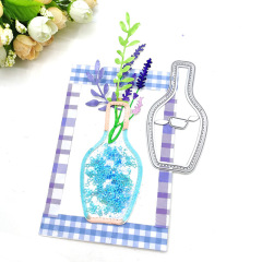 scrapbooking DIY切割刀模 碳鋼刀模 壓花刀模模板搖搖卡插花瓶
