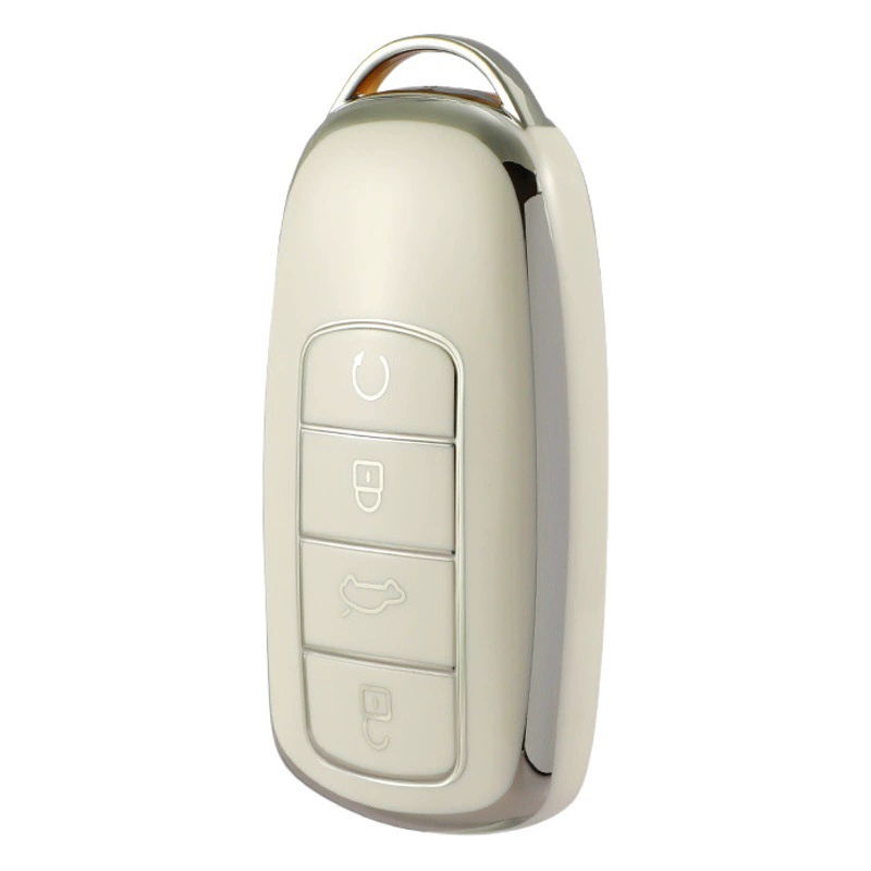 Чехол для ключей от автомобиля с серебристым краем подходит для Chery Tiger 8Plus 8pro 7Plus Qipeng Version e Airui ZE 5