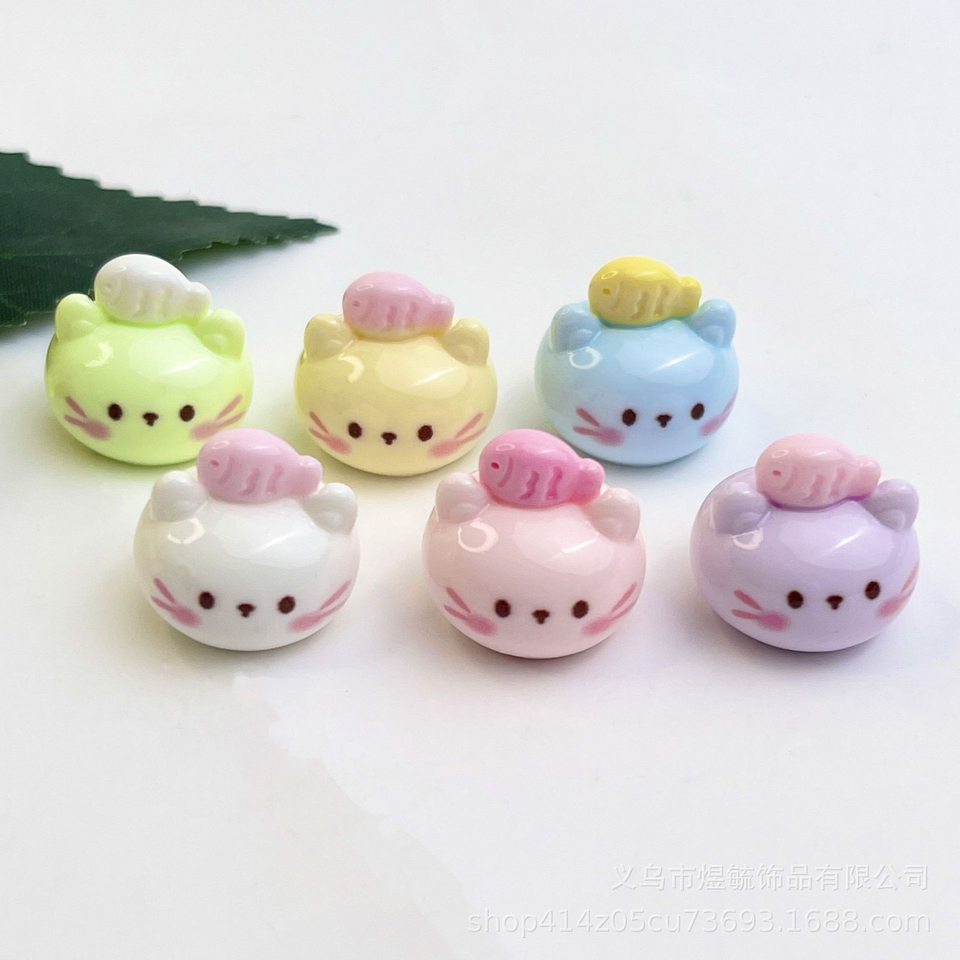 New mini cartoon cat animal ice cream handmade material patch cream glue diy material resin accessories 4
