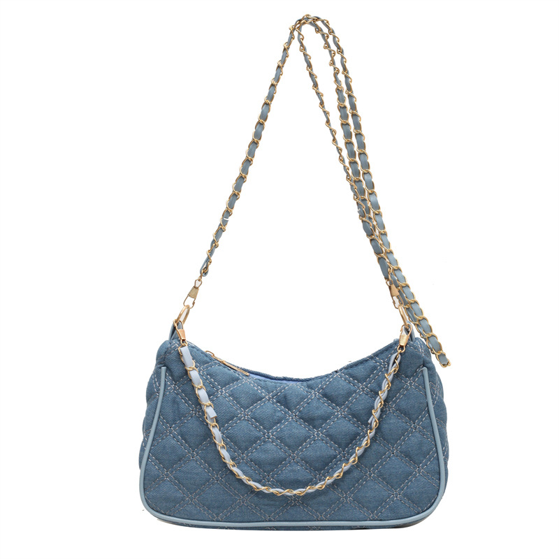 Bolsa popular de este año para mujeres 2024 primavera y otoño nuevo bolso de moda simple bolso de hombro casual moda axila bolsa