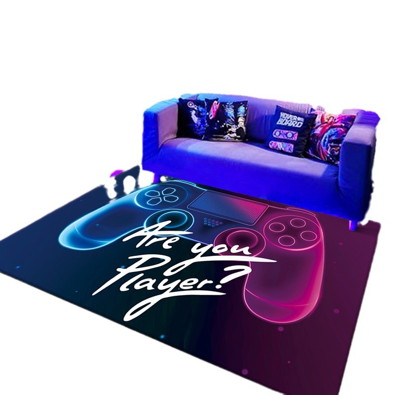 Amazon neón consola de videojuegos mango cristal terciopelo hogar Sala fresco decorativo Mesa café sofá Alfombras