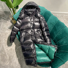 蒙家玛雅羽绒服男女同款中长款亮面加厚高端白鹅绒冬季外套必蒙口