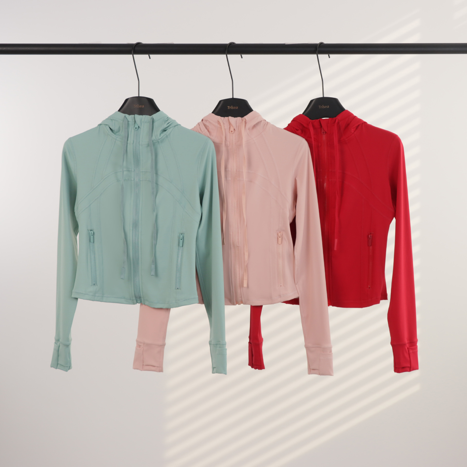 Women's Lightweight Hooded Zip-Up Jacket For Running, Yoga & Gym - Slim Fit Breathable Athletic Top With Moisture-Wicking Fabric​_ecoleips.com