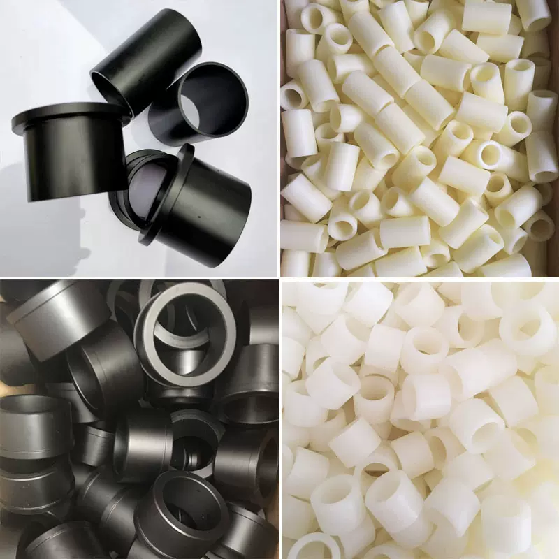 耐磨尼龙套加工PA66空心圆柱四氟衬套POM轴套ABS垫片隔套加工定做