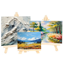 木质展示迷你小画架桌面三脚小画架新款相框画架8*15画架三角支架