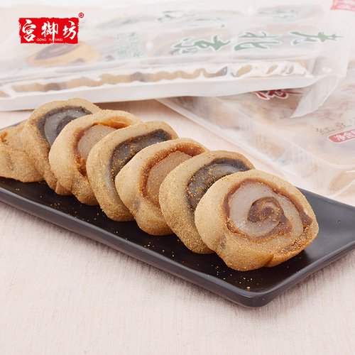 Gongyufang Beijing specialty donkey rolling glutinous rice snacks pastries rice cakes mochi delicacies traditional leisure snacks