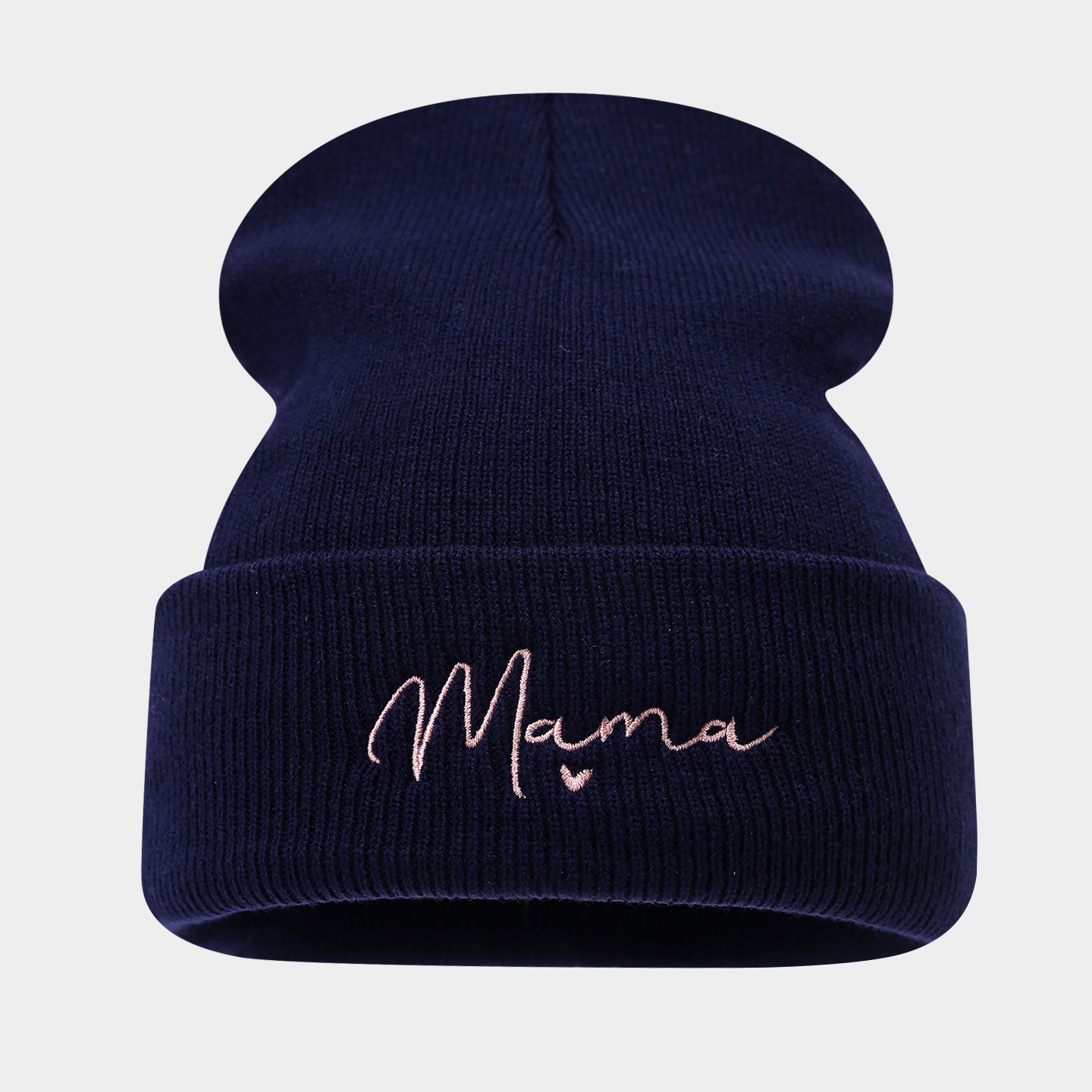 Modas coreanas de moda madre sombrero de punto bordado letras sombrero de lana callejera protector de orejas sombrero frío mujer