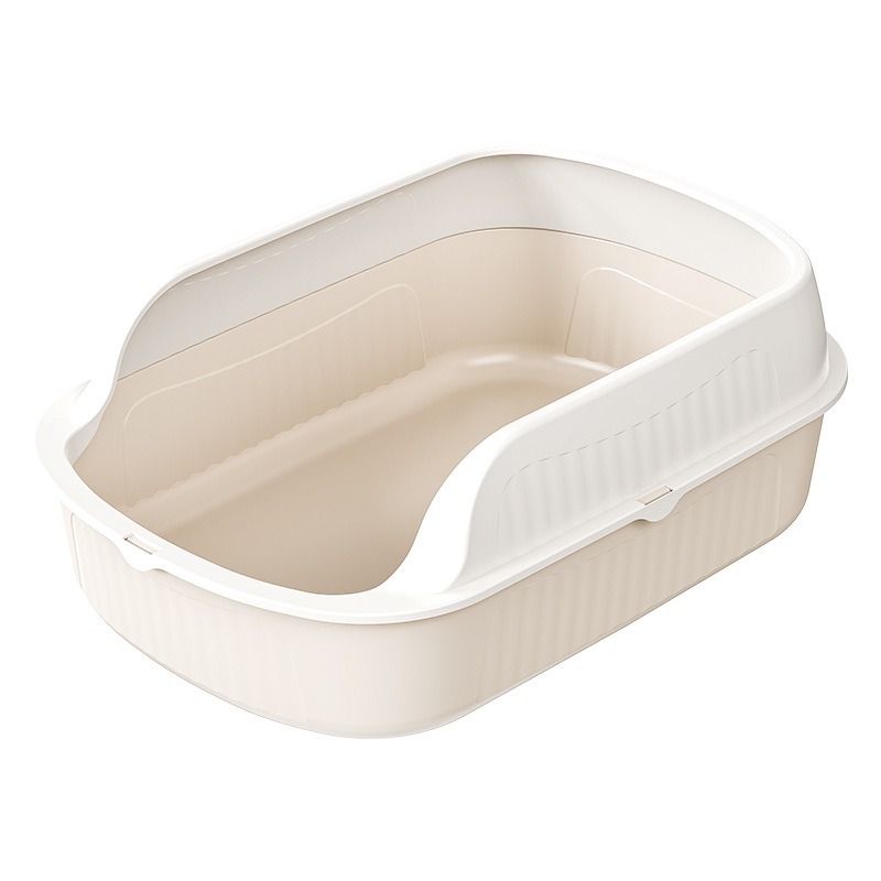 Semi-cerrado, arena para gatos, cerca alta super grande, inodoro para gatos a prueba de salpicaduras, arena para gatos, arena para gatos, pala al por mayor.