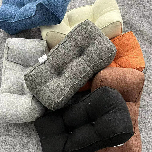 Thick Cotton Linen Multi-functional Waist Pillow Office Computer Chair Back Support Cushion Pregnancy Waist Pillow Car Small Pillow