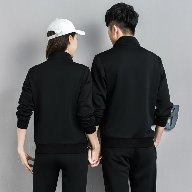 Traje deportivo informal de tres rayas para hombre, talla grande, sudadera moderna, chaqueta deportiva de otoño para hombre, pantalones de talla grande para mujer.