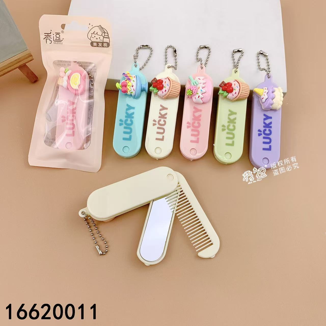 Love peine nuevo show divertido 2025 dibujos animados espejo de maquillaje espejo lindo al por mayor portátil portátil simple espejo de mano pequeño